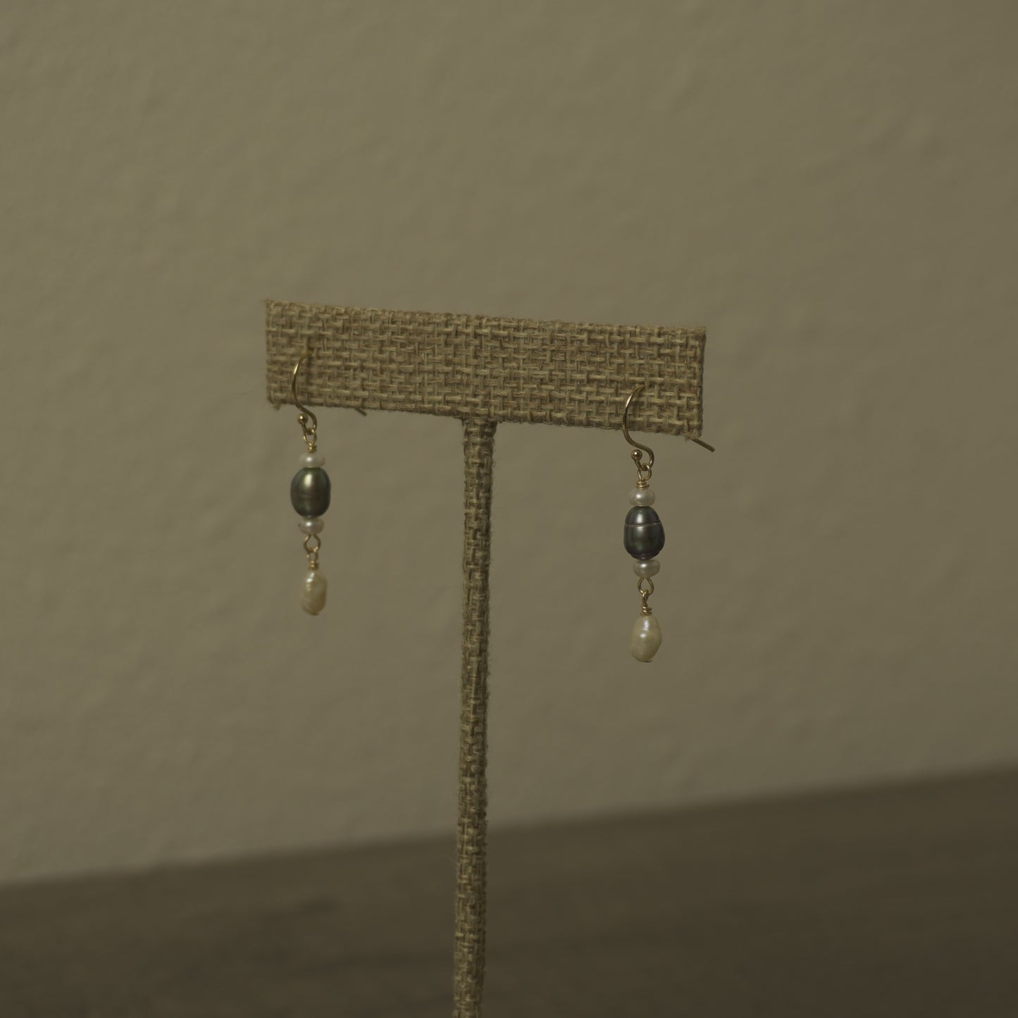 Tiny Tahitian and Freshwater Earrings
