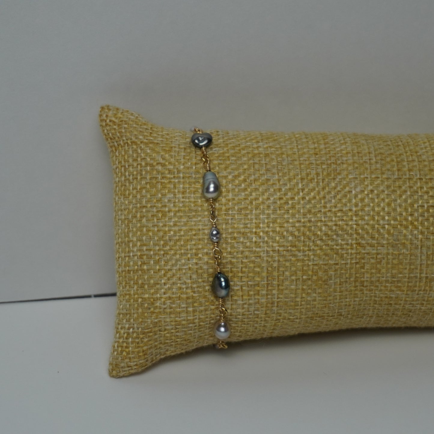 Katie // All Keshi Pearl Statement Bracelet – Gold Fill