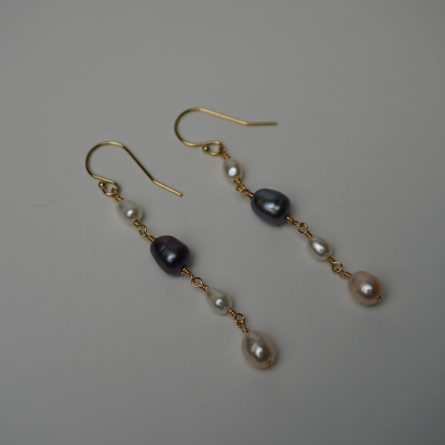 Multicolored Freshwater Pearl Drop Earrings