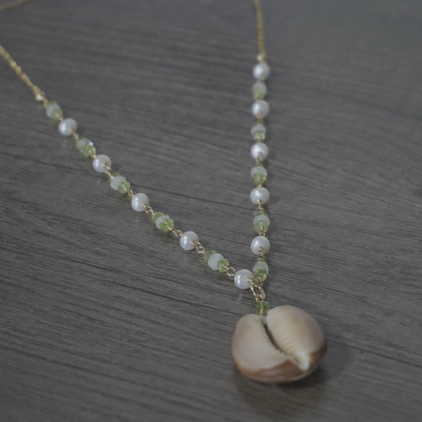 Cowrie Shell Beaded Necklace