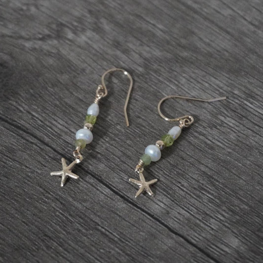 Starfish Pearl Earrings