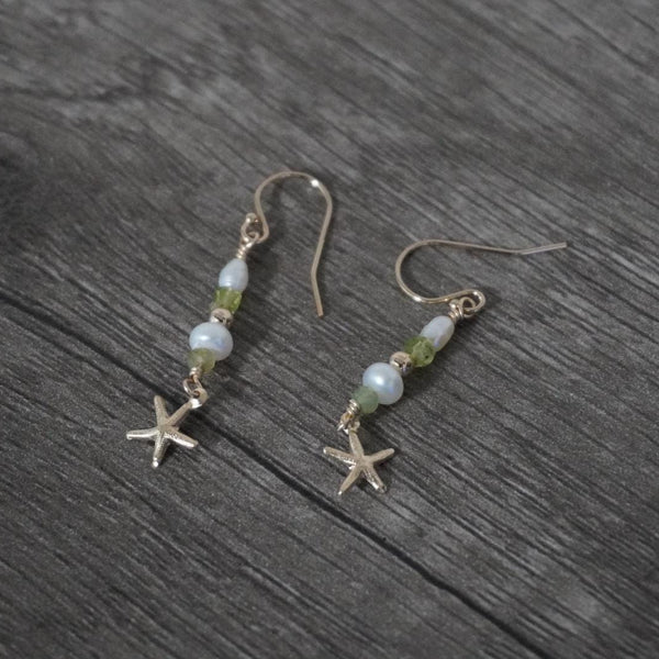 Starfish Pearl Earrings