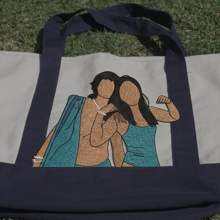 Custom Embroidered Tote Bag