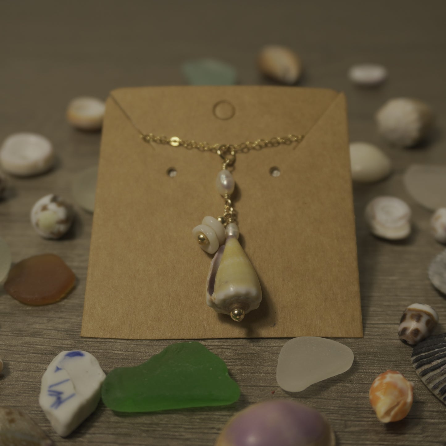 Cone Shell Puka Necklace