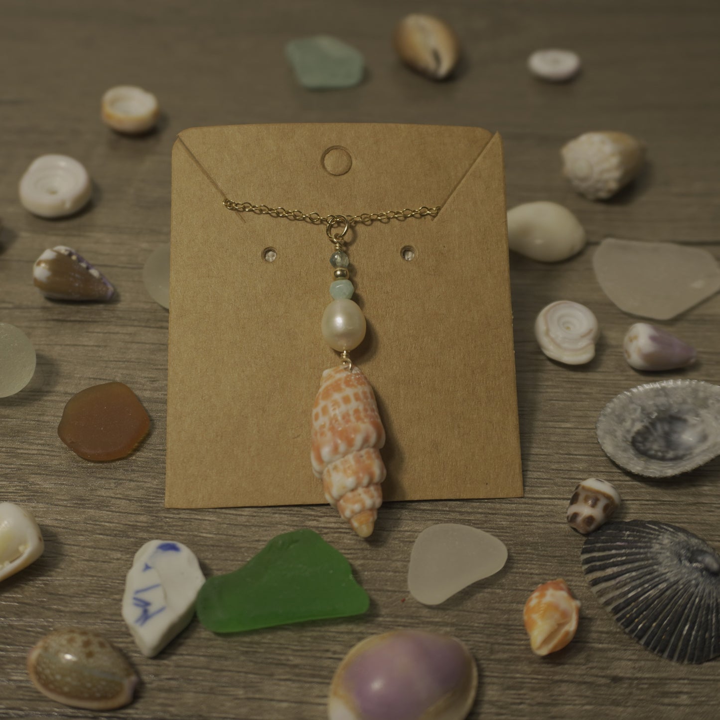 Miter Shell Necklace