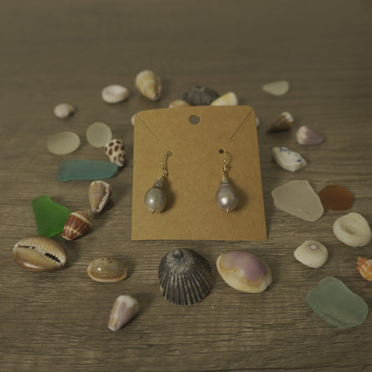 Big Tahitian Pearl Earrings