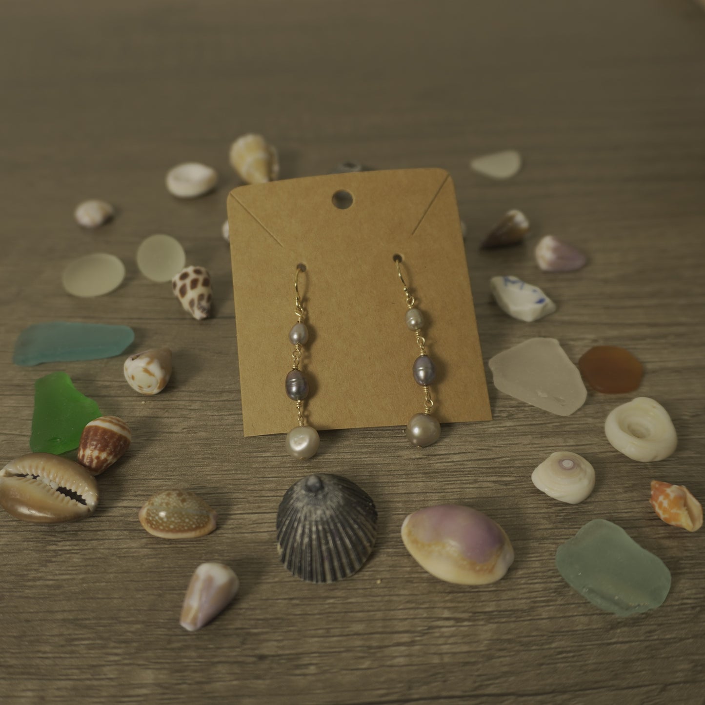 Tiny Tahitian Pearl Earrings