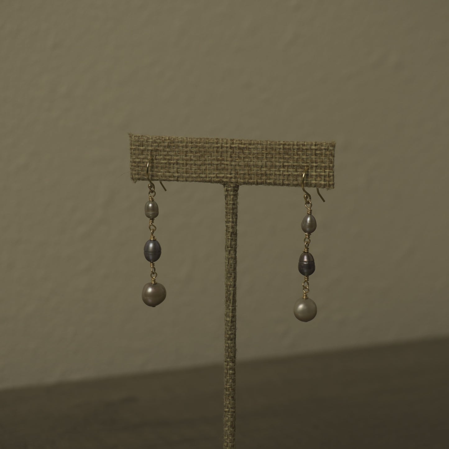 Tiny Tahitian Pearl Earrings