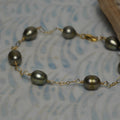 Floating Silver Freshwater Pearl Bracelet