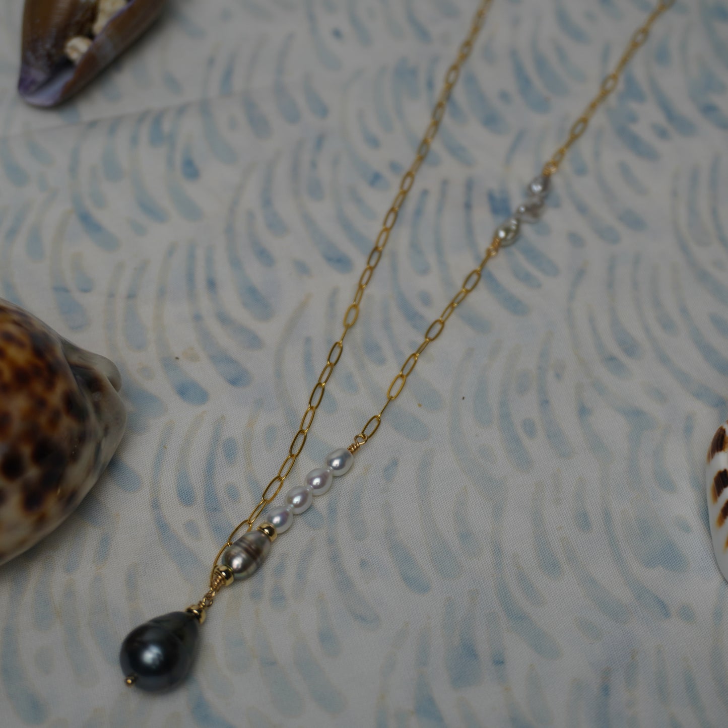 Raven // Mixed Tahitian, Keshi & Freshwater Pearl Necklace – 18"