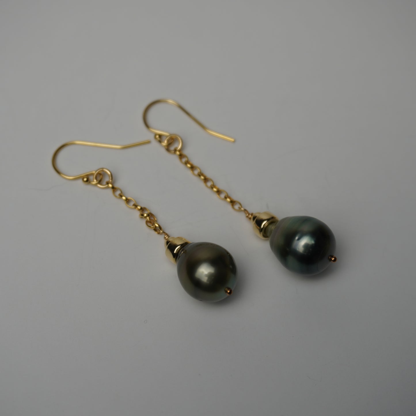 Lustrous Tahitian Pearl Drop Earrings