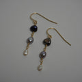 Triple Freshwater Pearl Drop Earrings