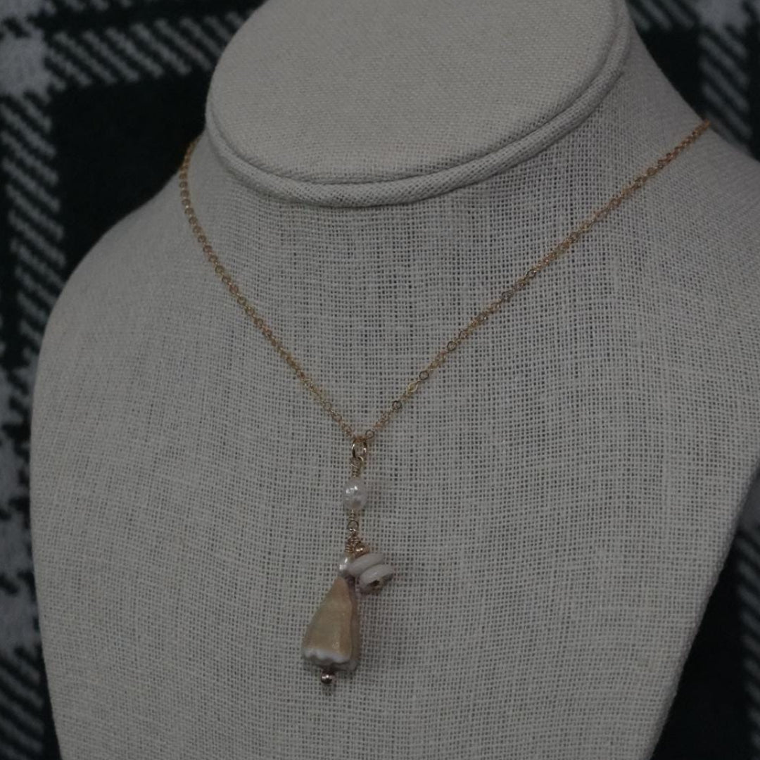 Cone Shell Puka Necklace