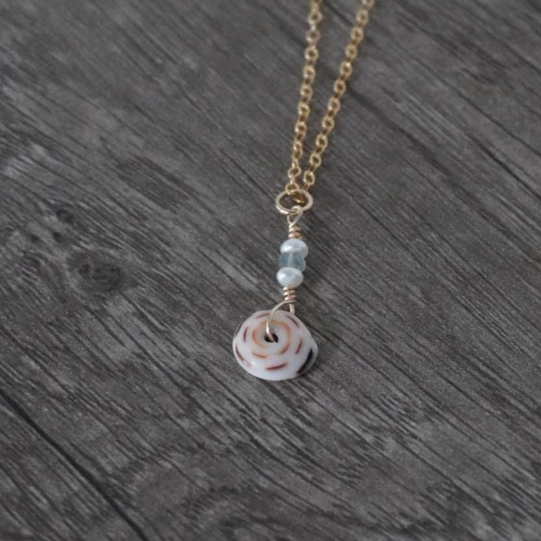 Hebrew Puka Shell Necklace